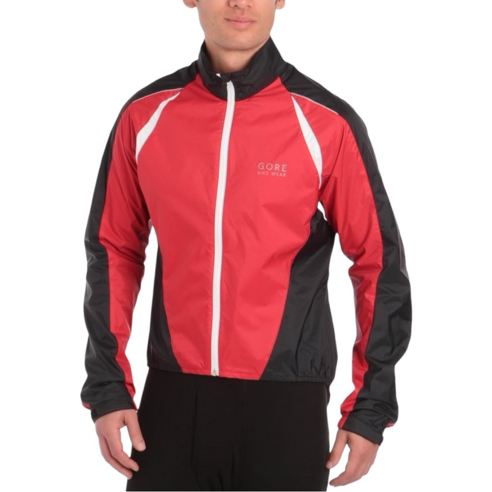 GORE Bike Wear Red Lightweight Windstopper Cycling Jacket size Large
